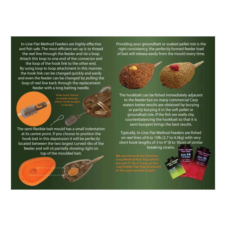 Drennan In-Line Flat Method Feeder Mould Kit
