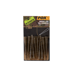 Fox Edges Naked Line Tail Rubbers Size 7 Camo