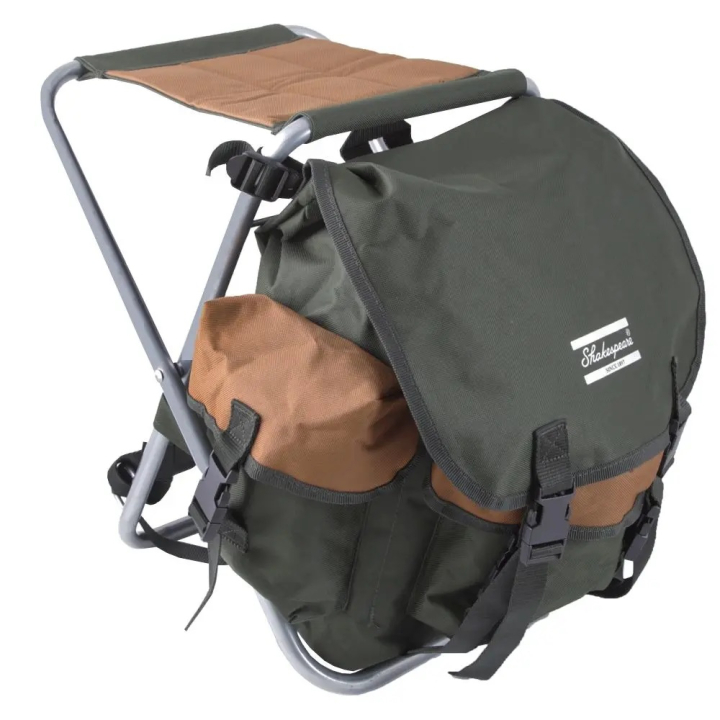 Shakespeare Folding Stool with Back Pack