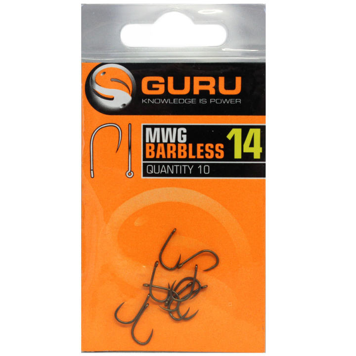 Guru MWG Barbless Hooks